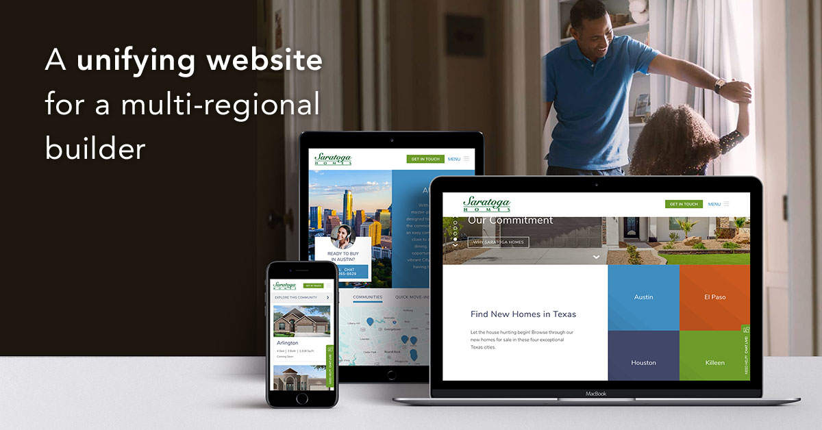 Saratoga website redesign