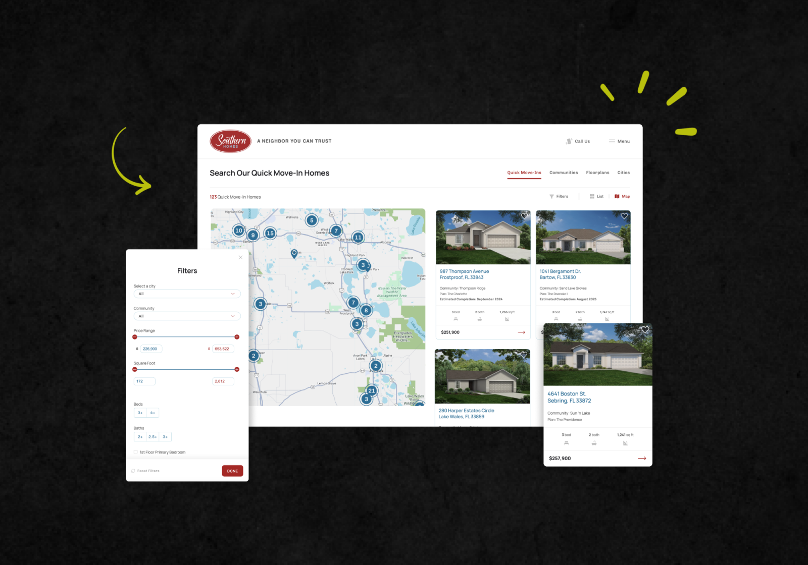 Southern Homes Website Launch
